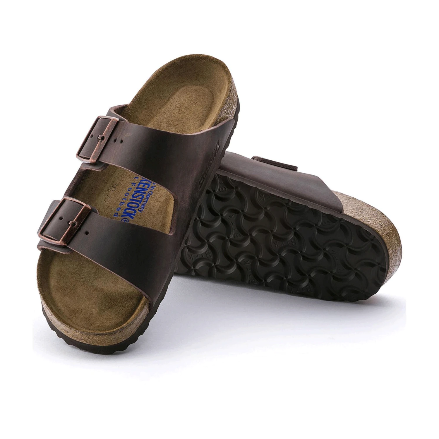 Birkenstock Arizona Soft Footbed Habana Dark Brown Oiled Leather Sandal- Regular/Wide 3 Birkenstock Arizona Soft Footbed Habana Dark Brown Oiled Leather Sandal- Regular/Wide - Image 3