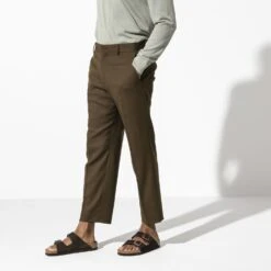 Birkenstock Arizona Mocha Suede Leather Sandal- Regular/Wide -Sports Shoes 51903 f look m