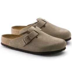 Birkenstock Boston Soft Footbed - Taupe - Medium/Narrow -Sports Shoes 560771 pair