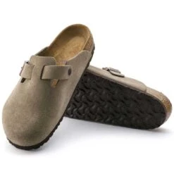 Birkenstock Boston Soft Footbed - Taupe - Medium/Narrow -Sports Shoes 560771 sole