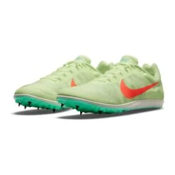 Nike Unisex Zoom Rival D Track Spike - Barely Volt/Hyper Orange/Dynamic Turq - Regular (D) -Sports Shoes 907566 700 PHCFH001 1500 1