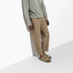 Birkenstock Arizona Soft Footbed Taupe Suede Leather Sandal - Taupe- Regular/Wide -Sports Shoes 951303 f look m