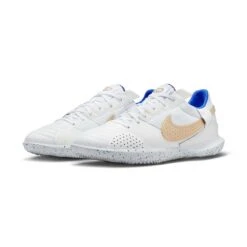 Unisex Nike Streetgato IC Soccer Shoes- White/Metallic Gold/Hyper Royal - Regular (D) -Sports Shoes AURORA DC8466 174 PHCFH001 2000