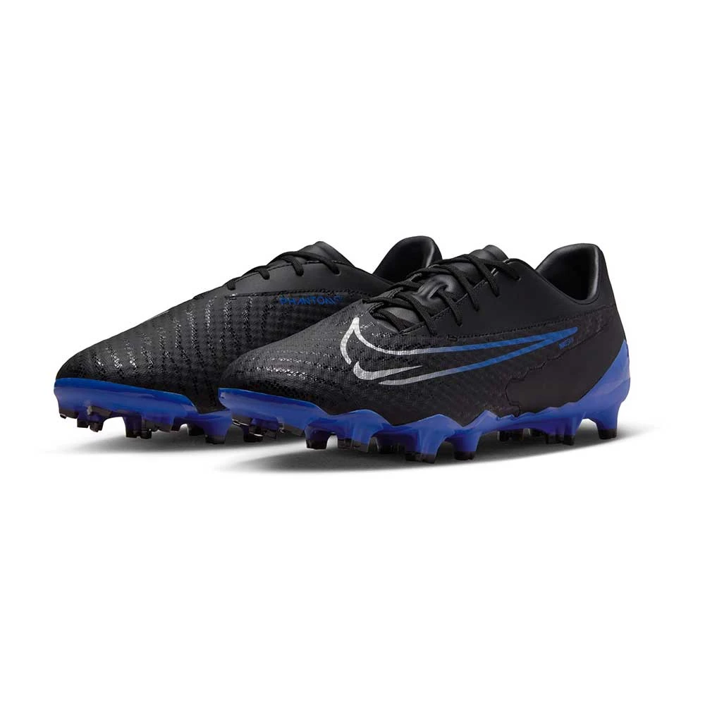 Nike Phantom GX Academy MG Soccer Cleat - Black/Chrome-Hyper Royal- Regular (D) 2 Nike Phantom GX Academy MG Soccer Cleat - Black/Chrome-Hyper Royal- Regular (D) - Image 2