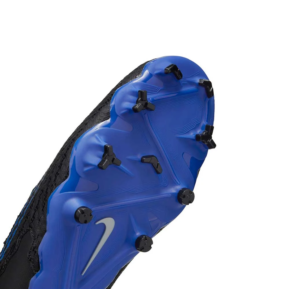 Nike Phantom GX Academy MG Soccer Cleat - Black/Chrome-Hyper Royal- Regular (D) 7 Nike Phantom GX Academy MG Soccer Cleat - Black/Chrome-Hyper Royal- Regular (D) - Image 7