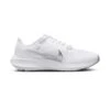 Nike Women's Air Zoom Pegasus 40 Running Shoe- White/Metallic Silver/Pure Platinum- Regular (B)