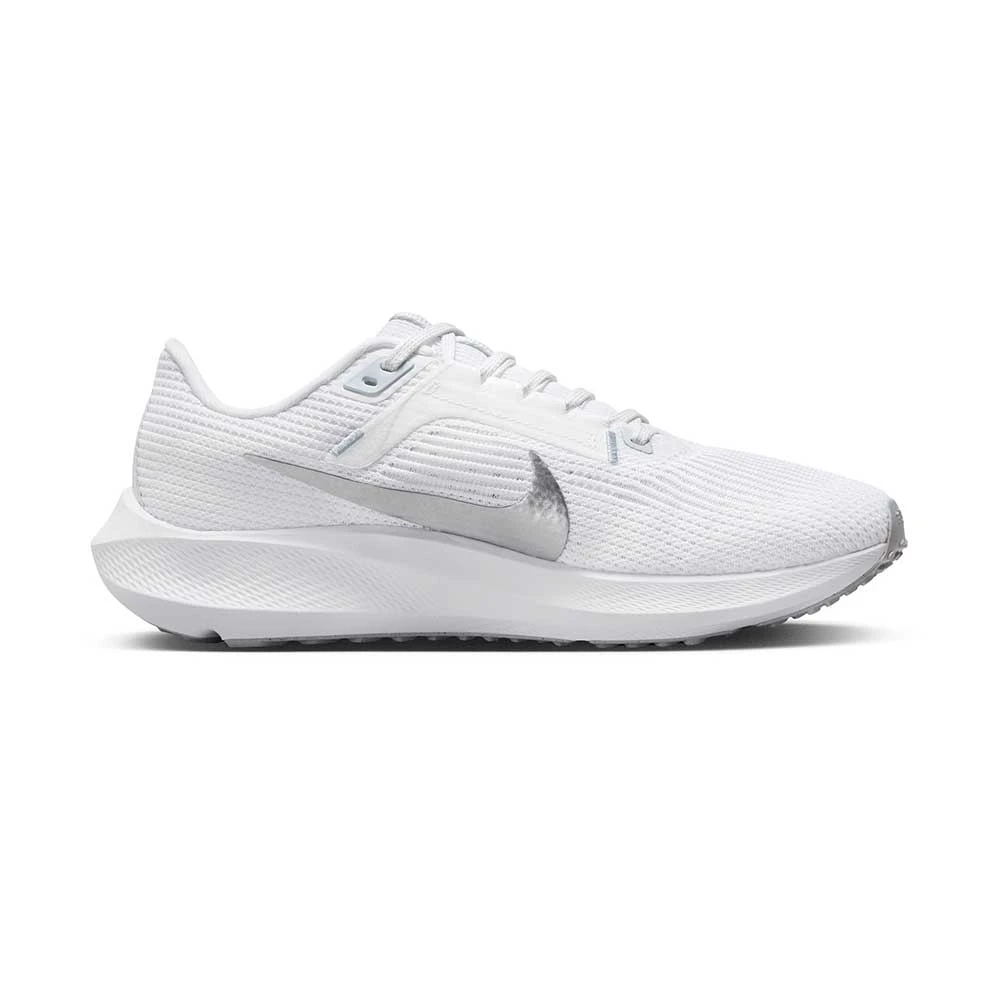 Nike Women's Air Zoom Pegasus 40 Running Shoe- White/Metallic Silver/Pure Platinum- Regular (B) 1 Nike Women's Air Zoom Pegasus 40 Running Shoe- White/Metallic Silver/Pure Platinum- Regular (B)
