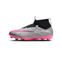 Youth Nike Jr. Zoom Mercurial Superfly 9 Pro XXV FG Soccer Cleats - Metallic Silver/Hyper Pink - Regular (D) -Sports Shoes AURORA FJ2034 060 PHSLH000 2000 1