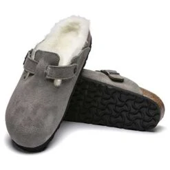 Birkenstock Boston Shearling - Stone - Regular/Wide 9 Birkenstock Boston Shearling - Stone - Regular/Wide -Sports Shoes BostonShearling Stone 2