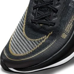 Nike Women's ZoomX Vaporfly Next % 2 Racing Shoe - Black/White/Metallic Gold Coin - Regular (B) -Sports Shoes CU4123 001 PHSYD001 1500