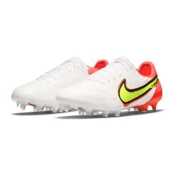 Nike Unisex Tiempo Legend 9 Elite FG Soccer Shoe - White/Volt/Bright Crimson - Regular (D) -Sports Shoes CZ8482 176 PHCFH001 2000