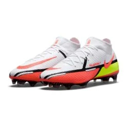 Nike Unisex Phantom GT2 Elite Dynamic Fit FG Soccer Shoes - White/Bright Crimson/Volt - Regular (D) -Sports Shoes CZ9889 167 PHCFH001 2000