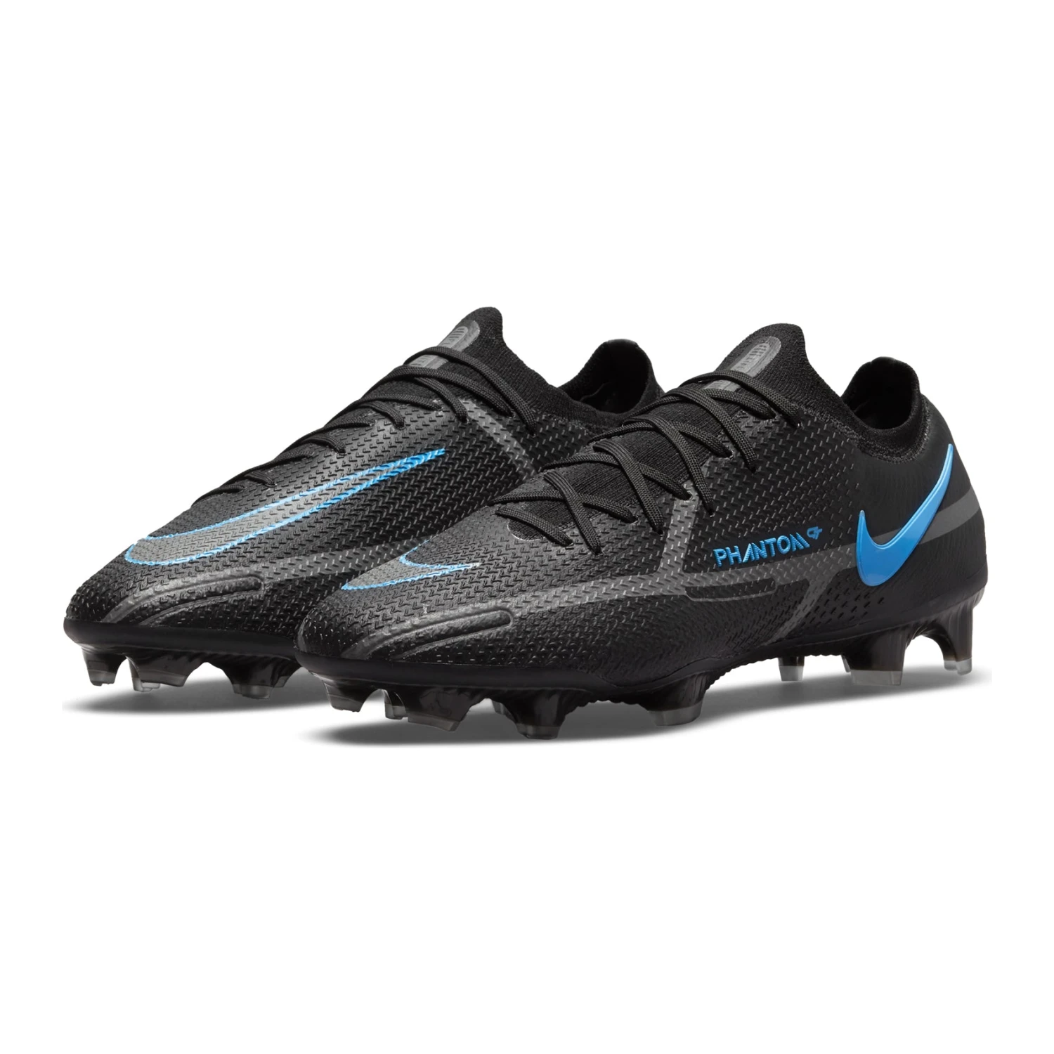 Nike Unisex Phantom GT2 Elite FG Soccer Shoe - Black/Black/Iron Grey 4 Nike Unisex Phantom GT2 Elite FG Soccer Shoe - Black/Black/Iron Grey - Image 4