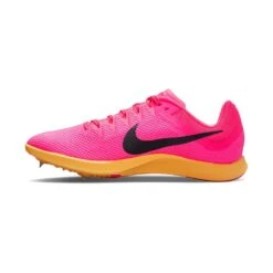 Unisex Nike Zoom Rival Track And Field Distance Spikes- Hyper Pink/Black/Laser Orange - Regular (D) -Sports Shoes DC8725 600 PHSLH001 1
