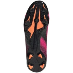 ADIDAS JR X Ghosted .3 Laceless FG Soccer Shoe - Shock Pink/Core Black/Screaming Orange -Sports Shoes FY7281 02