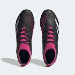 ADIDAS Unisex Predator Accuracy 2 FG Soccer Shoe - Core Black/Ftwr White/Team Shock Pink 2 - Regular (D) -Sports Shoes GW4586 upper