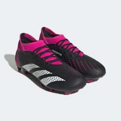 ADIDAS Unisex Predator Accuracy .3 FG Soccer Shoe - Core Black/Ftwr White/Team Shock Pink 2 - Regular (D) -Sports Shoes GW4589 pair