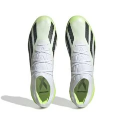 Unisex Adidas X CRAZYFAST.1 FG Soccer Shoe - Cloud White/ Core Black/ Lucid Lemon - Regular (D) -Sports Shoes HQ4516 2 FOOTWEAR Photography TopPortraitView white 1024x1024 955d3a3d c838 43d3 ac4f 26fe72d861ec