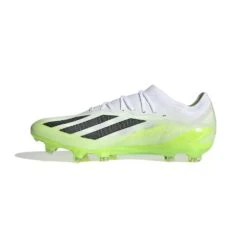 Unisex Adidas X CRAZYFAST.1 FG Soccer Shoe - Cloud White/ Core Black/ Lucid Lemon - Regular (D) -Sports Shoes HQ4516 4 FOOTWEAR Photography SideMedialCenterView white 1024x1024 7066db50 fb5f 47c2 8fe8 436868fdf341