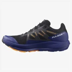 Salomon Men's Pulsar Trail Shoe - Black/Clematis Blue/Blazing Orange- Regular (D) -Sports Shoes L41603200 de44a807ae7e456be51116f7aca92a13
