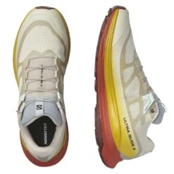 Salomon Men's Ultra Glide 2 Trail Running Shoe - Rainy Day/Freesia/Hot Sauce - Regular (D) -Sports Shoes L47212200 10 GHO ULTRA GLIDE 2Rainy Day Freesia Hot Sauce