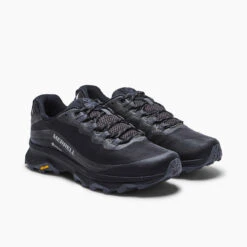 Merrell Men's Moab Speed GoreTEX Hiking Shoe - Black/Asphalt - Regular (D) -Sports Shoes MRLM J067083 021621 S21 004