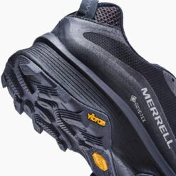 Merrell Men's Moab Speed GoreTEX Hiking Shoe - Black/Asphalt - Regular (D) -Sports Shoes MRLM J067083 021621 S21 006