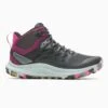 Merrell Women's Antora 3 Mid Waterproof Boot - Black/Fuchsia - Regular (B)