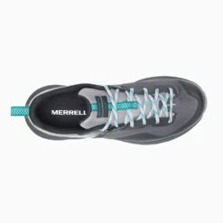 Merrell Women's MQM 3 Trail Running Shoe - Charcoal/Teal- Regular (B) -Sports Shoes MRLW J135534 032221 S22 TOP