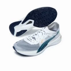 Women's Deviate Nitro Elite Racer X TRACKSMITH - Puma White-Peacoat-Puma Team Gold- Regular (B) 9 Women's Deviate Nitro Elite Racer X TRACKSMITH - Puma White-Peacoat-Puma Team Gold- Regular (B) -Sports Shoes PUMA x TRACKSMITH Deviate NITRO Elite Racer Women s Running Shoes 1