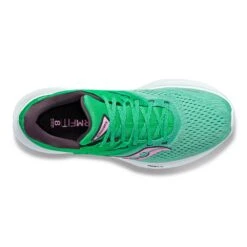 Saucony Women's Ride 16Running Shoe - Sprig/Peony - Wide (D) -Sports Shoes S10831 25 3