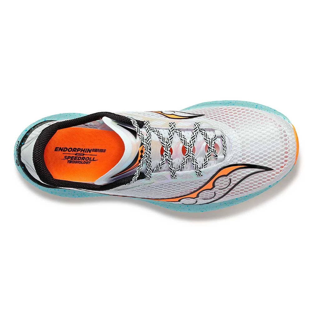 Saucony Men's Endorphin Pro 3 Racing Shoe- Fog/ViZiOrange- Regular (D) 4 Saucony Men's Endorphin Pro 3 Racing Shoe- Fog/ViZiOrange- Regular (D) - Image 4