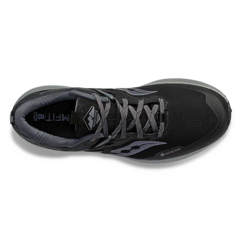 Saucony Men's Ride 15 Tr Gtx Trail Shoe - Black/Charcoal 4 Saucony Men's Ride 15 Tr Gtx Trail Shoe - Black/Charcoal - Image 4