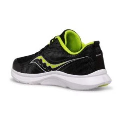 Saucony Youth Kinvara 13 Running Shoe - Black/Lime -Sports Shoes SK265520 2 1