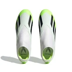 ADIDAS Unisex X Crazyfast .3 Laceless FG Soccer Cleat - Cloud White / Core Black / Lucid Lemon- Regular (D) 13 ADIDAS Unisex X Crazyfast .3 Laceless FG Soccer Cleat - Cloud White / Core Black / Lucid Lemon- Regular (D) -Sports Shoes X CRAZYFAST.3 LL FG White HQ4515 02 standard