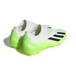 ADIDAS Unisex X Crazyfast .3 Laceless FG Soccer Cleat - Cloud White / Core Black / Lucid Lemon- Regular (D) 12 ADIDAS Unisex X Crazyfast .3 Laceless FG Soccer Cleat - Cloud White / Core Black / Lucid Lemon- Regular (D) -Sports Shoes X CRAZYFAST.3 LL FG White HQ4515 05 standard