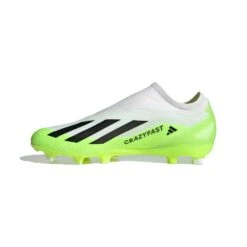 ADIDAS Unisex X Crazyfast .3 Laceless FG Soccer Cleat - Cloud White / Core Black / Lucid Lemon- Regular (D) 11 ADIDAS Unisex X Crazyfast .3 Laceless FG Soccer Cleat - Cloud White / Core Black / Lucid Lemon- Regular (D) -Sports Shoes X CRAZYFAST.3 LL FG White HQ4515 06 standard
