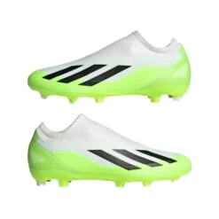 ADIDAS Unisex X Crazyfast .3 Laceless FG Soccer Cleat - Cloud White / Core Black / Lucid Lemon- Regular (D) 14 ADIDAS Unisex X Crazyfast .3 Laceless FG Soccer Cleat - Cloud White / Core Black / Lucid Lemon- Regular (D) -Sports Shoes X CRAZYFAST.3 LL FG White HQ4515 09 standard