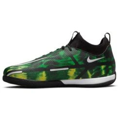 JR Nike Phantom GT2 DF SW IC Soccer Shoe - Black/Mtlc Platinum/Green Strike 8 JR Nike Phantom GT2 DF SW IC Soccer Shoe - Black/Mtlc Platinum/Green Strike -Sports Shoes dm0740 003 phslh001