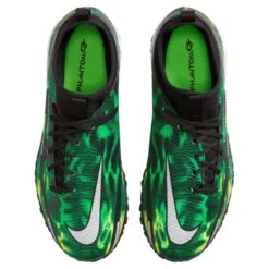 Nike JR Phantom GT2 DF SW TF Soccer Shoe - Black/Mtlc Platinum/Green Strike -Sports Shoes nike phantom gt2 academy df tf sw jr dm0741 003 football shoes green multicolor green 1 790x790 1