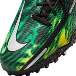 Nike JR Phantom GT2 DF SW TF Soccer Shoe - Black/Mtlc Platinum/Green Strike -Sports Shoes nike phantom gt2 academy df tf sw jr dm0741 003 football shoes green multicolor green 3 790x790 1